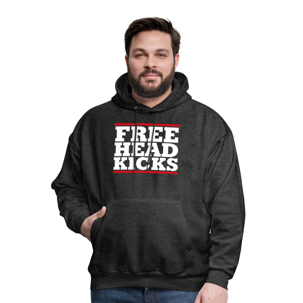 Free Head Kicks Men's Hoodie - charcoal grey