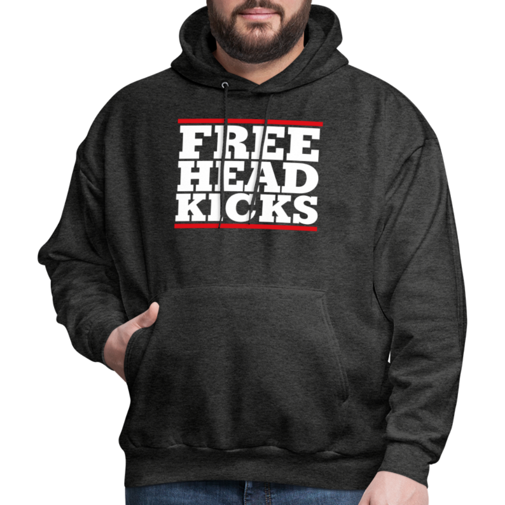 Free Head Kicks Men's Hoodie - charcoal grey