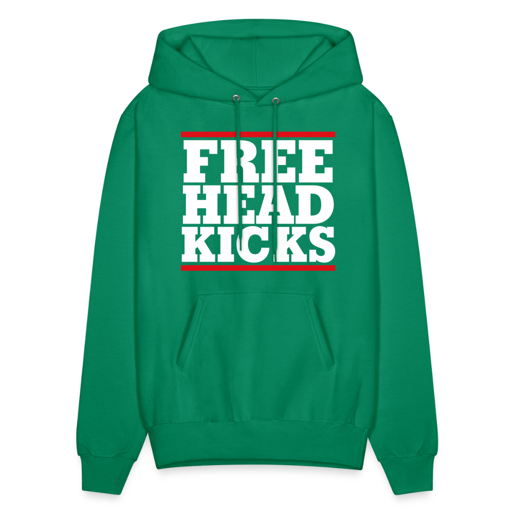 Free Head Kicks Men's Hoodie - kelly green