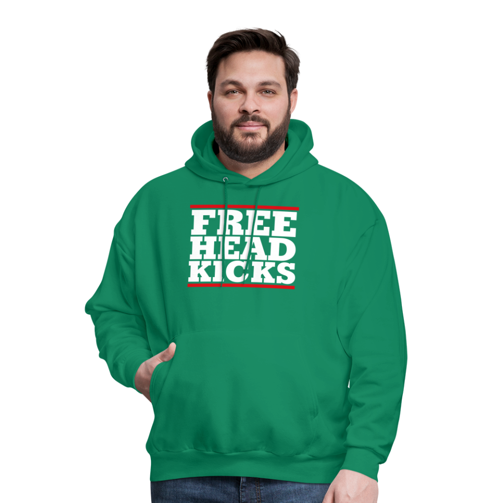 Free Head Kicks Men's Hoodie - kelly green