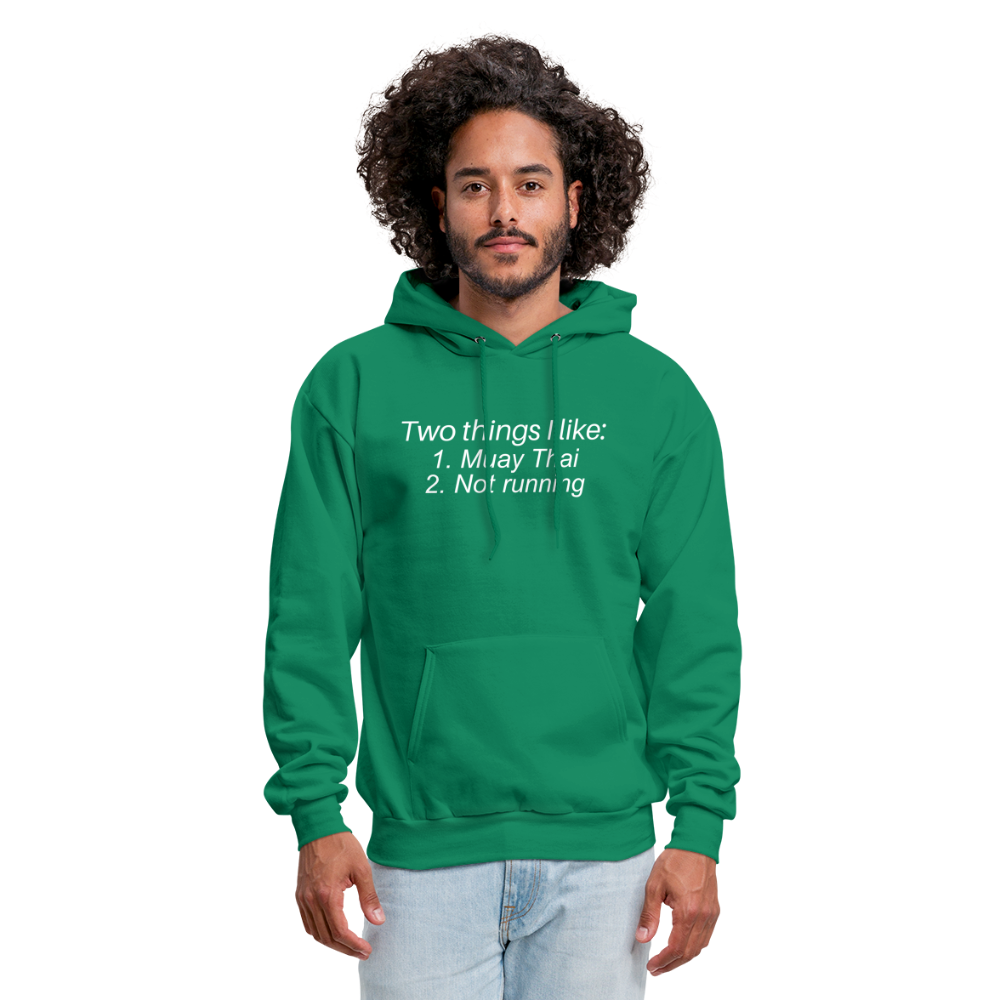 Two things i like Men's Hoodie - kelly green