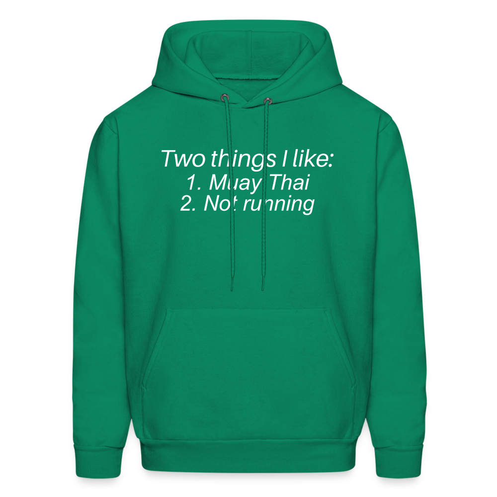 Two things i like Men's Hoodie - kelly green