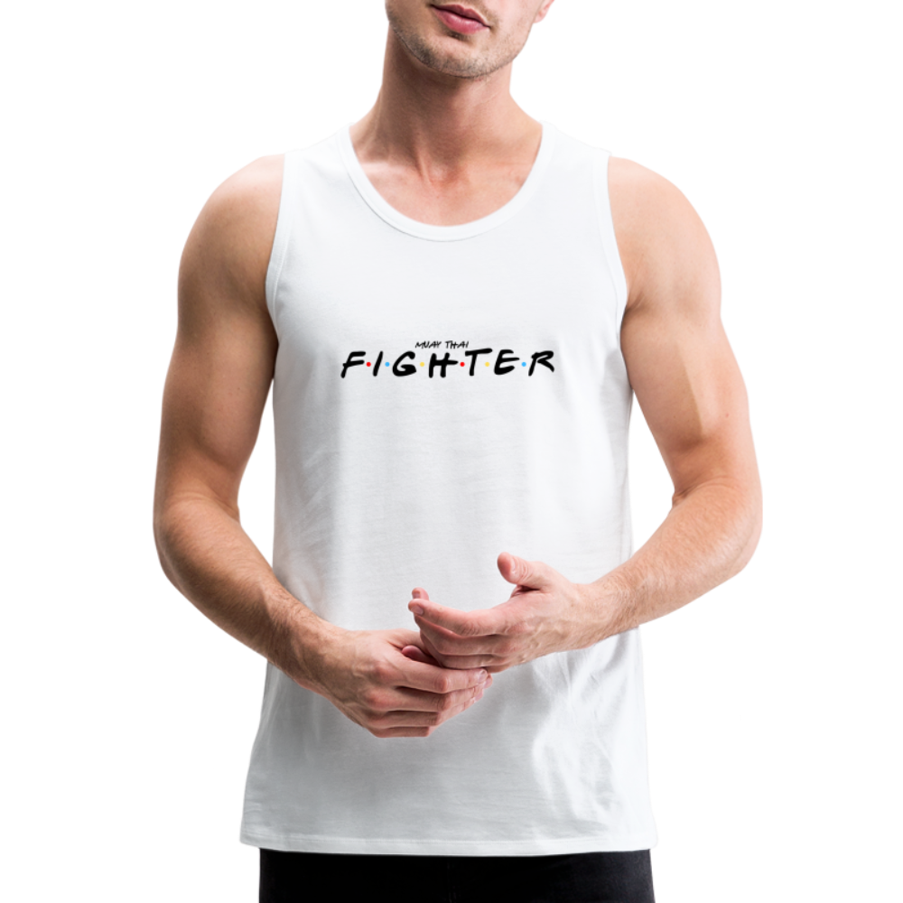 Fighter Men’s Premium Tank - white