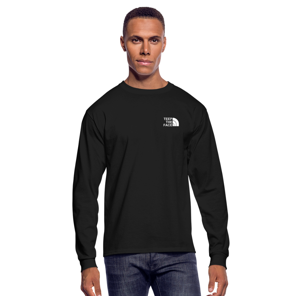 Teep The Face Men's Long Sleeve T-Shirt - black