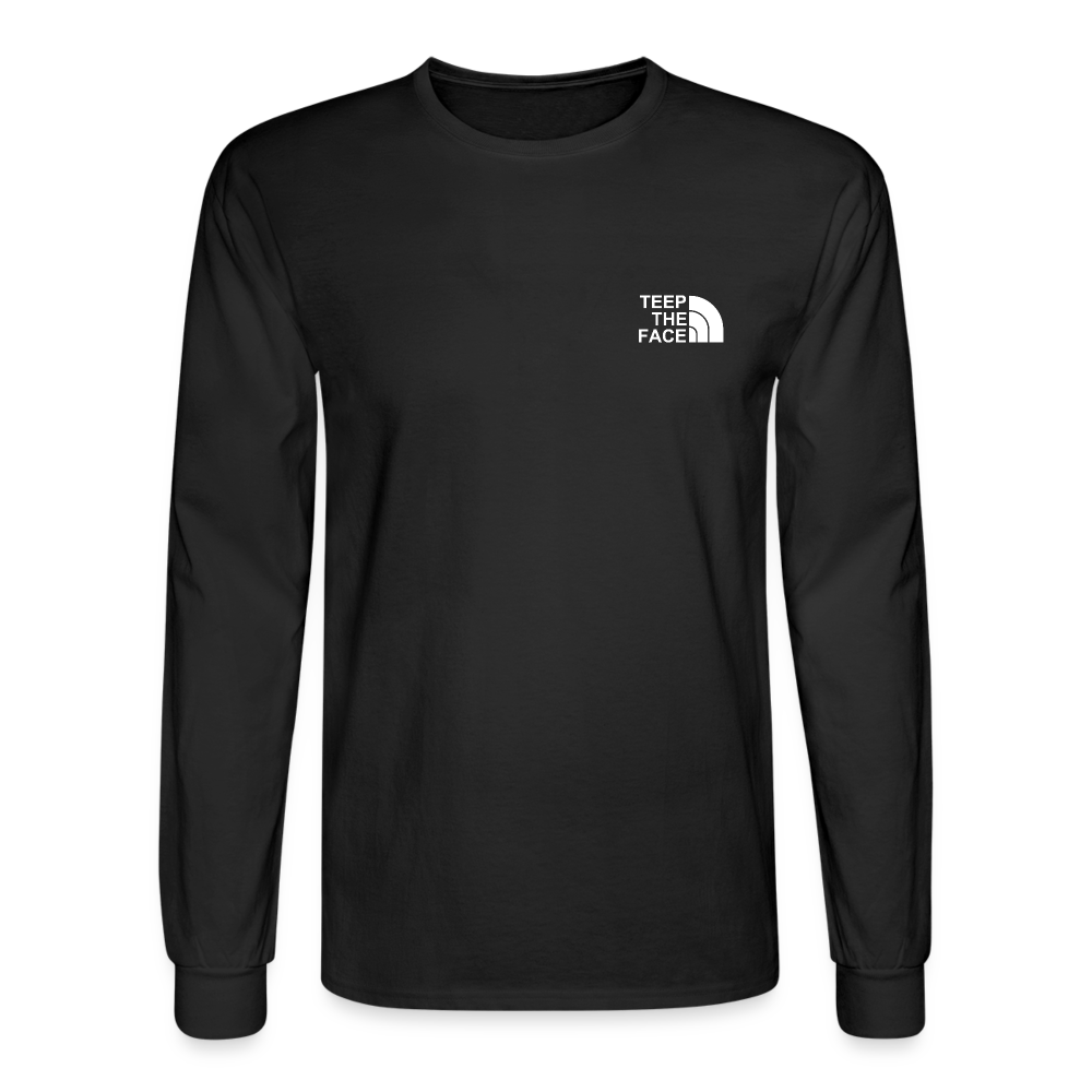 Teep The Face Men's Long Sleeve T-Shirt - black