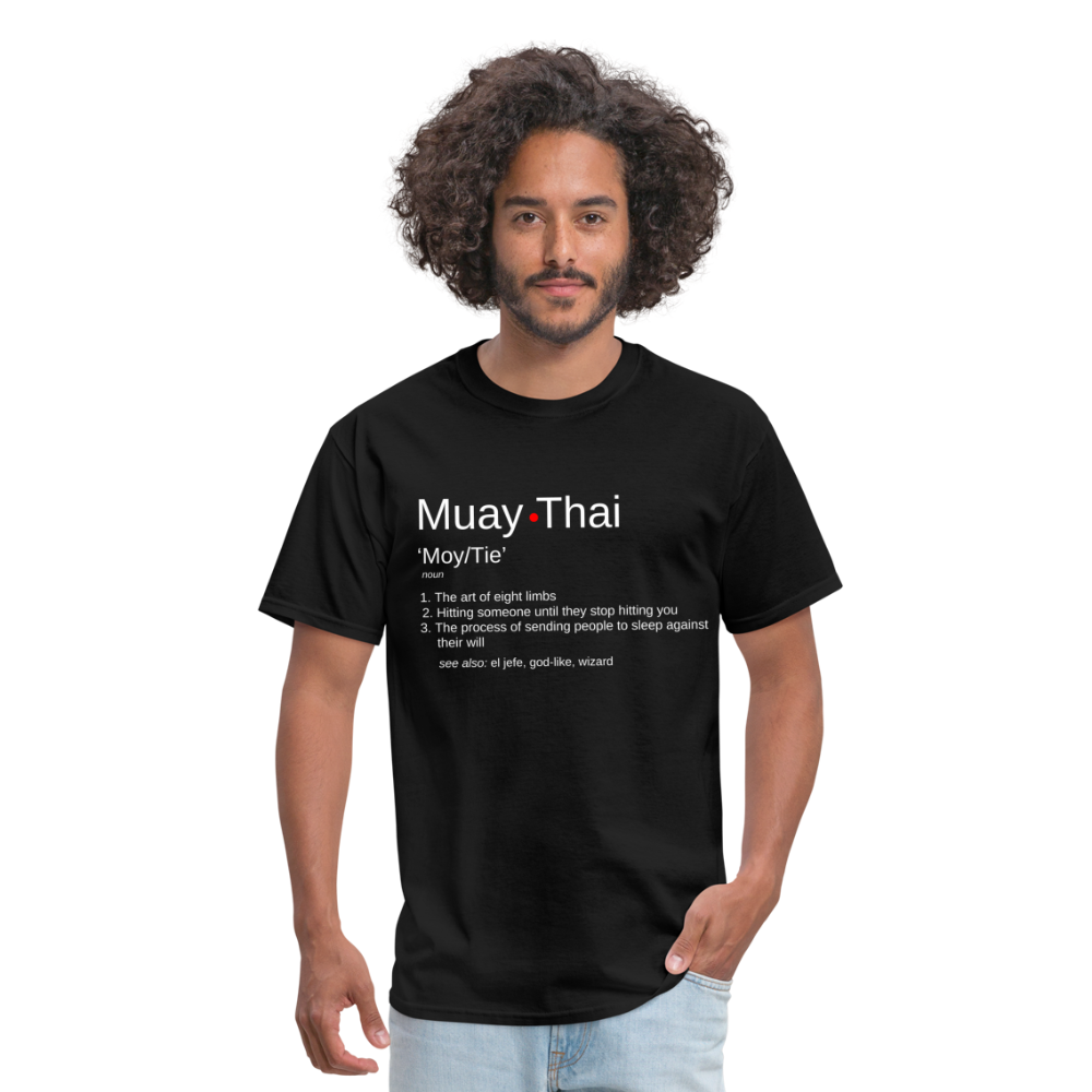 Muay Thai Definition Unisex T-Shirt - black