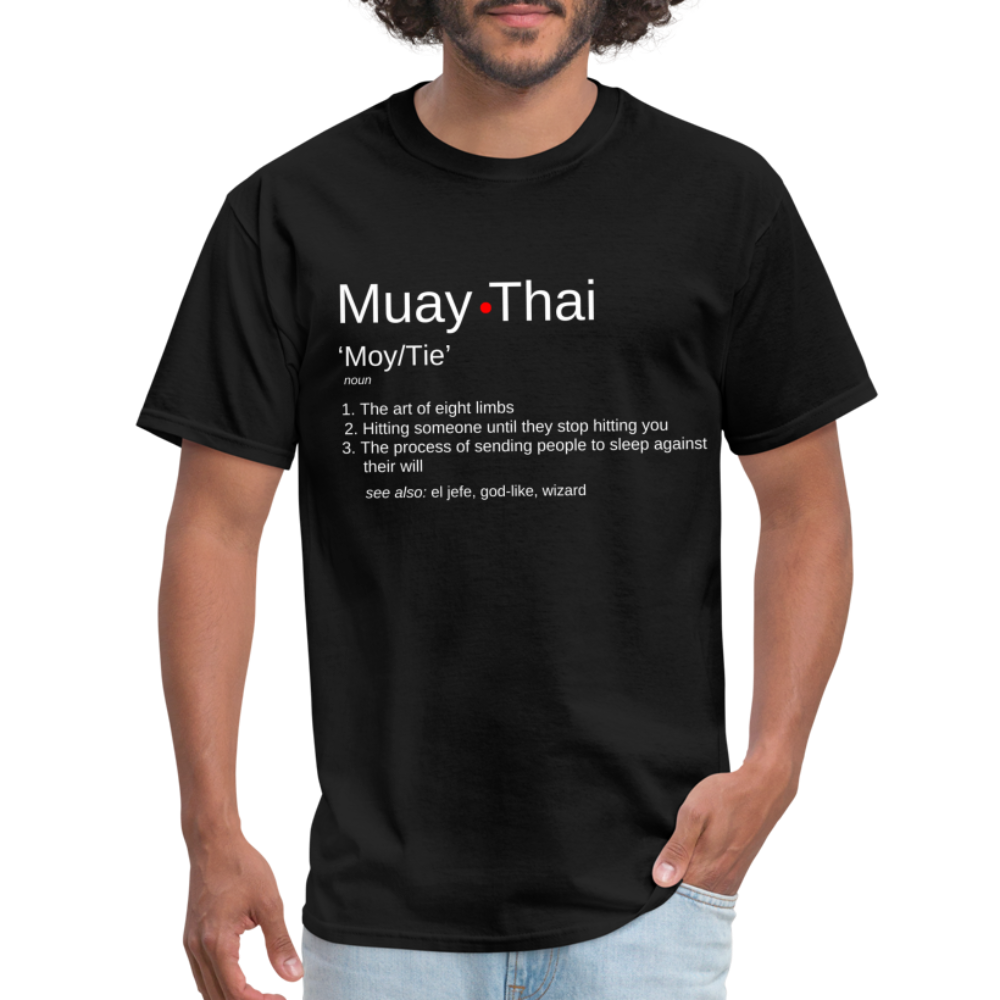Muay Thai Definition Unisex T-Shirt - black