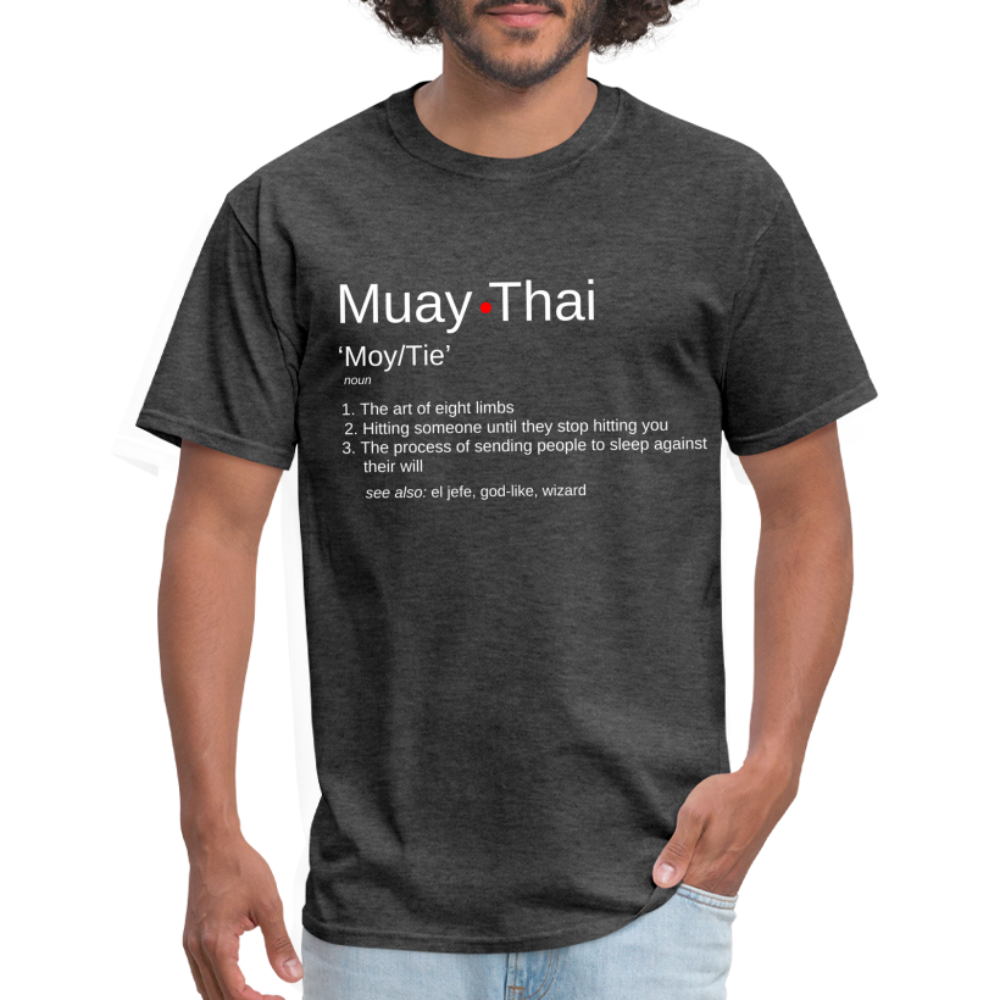 Muay Thai Definition Unisex T-Shirt - heather black