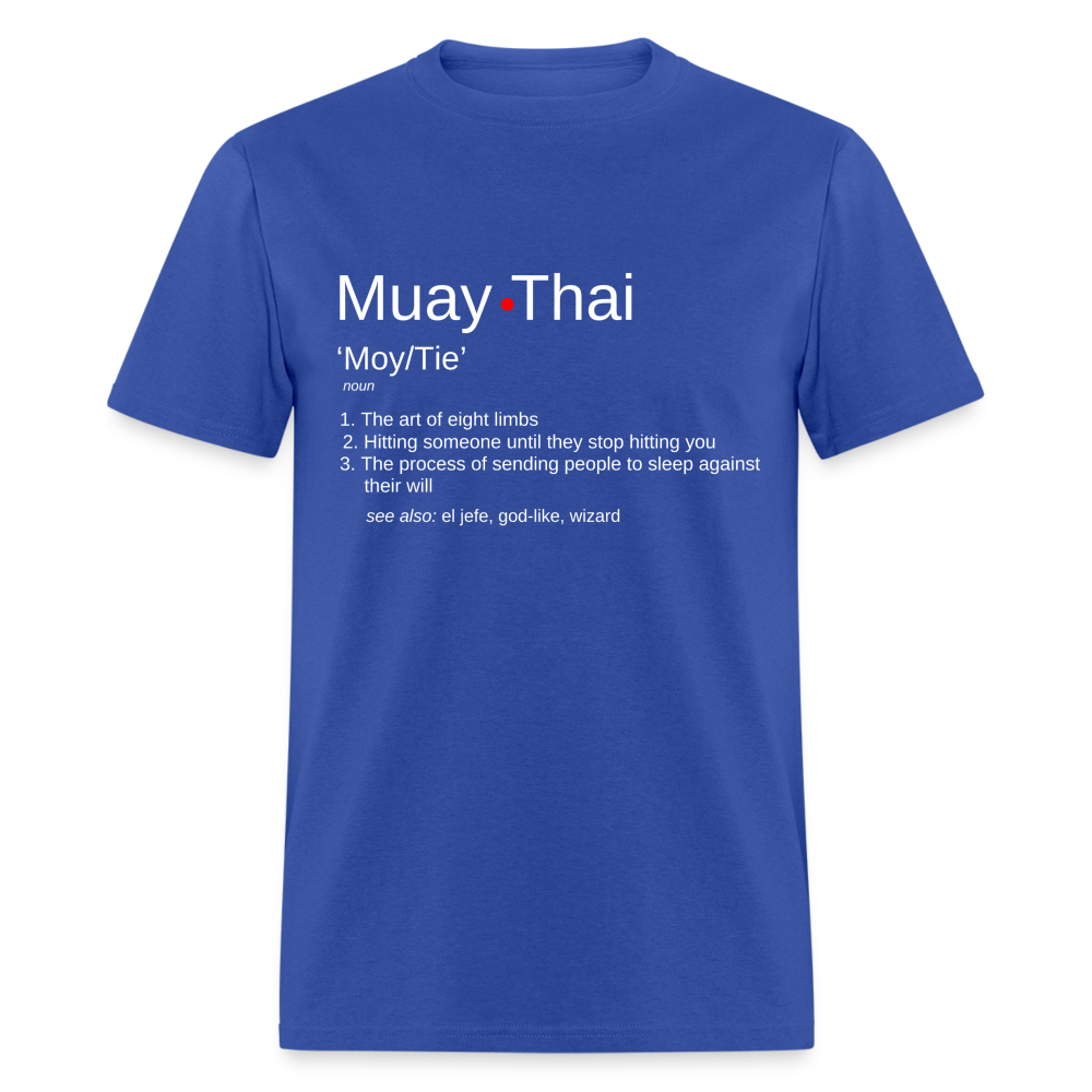 Muay Thai Definition Unisex T-Shirt - royal blue