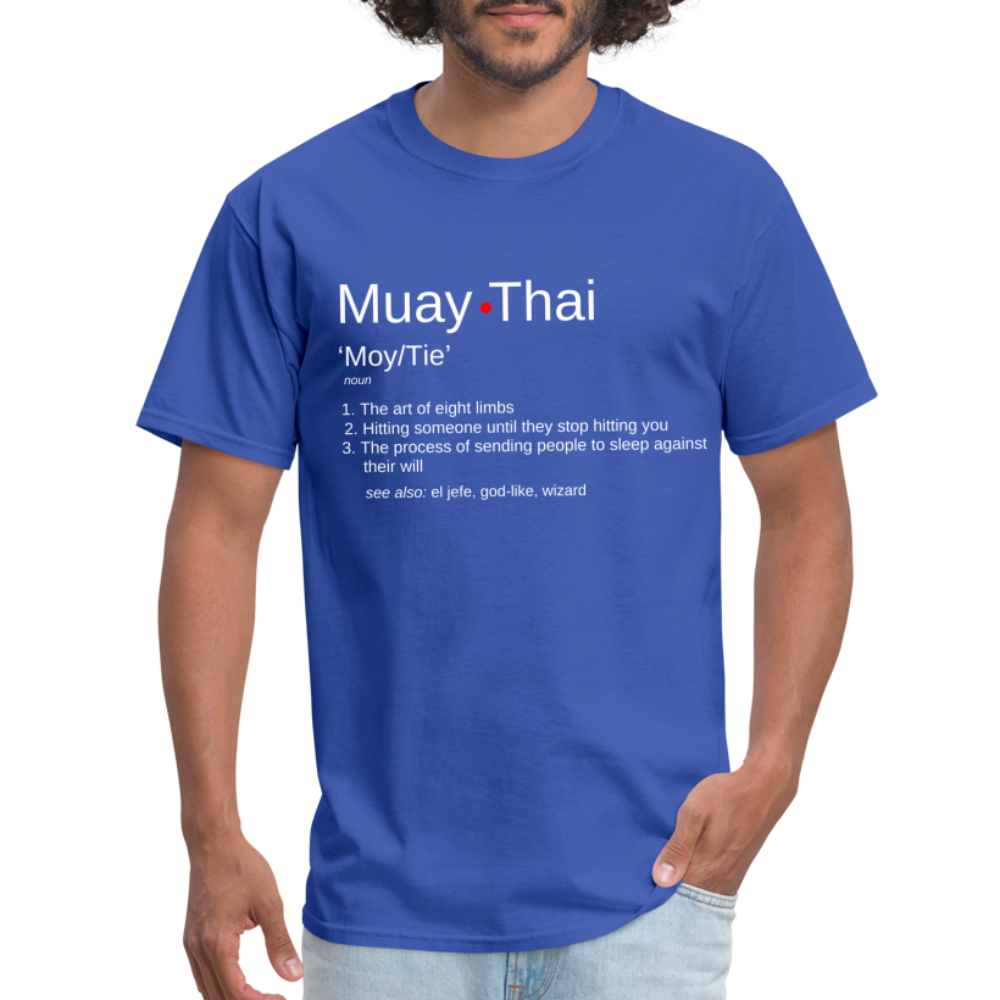 Muay Thai Definition Unisex T-Shirt - royal blue