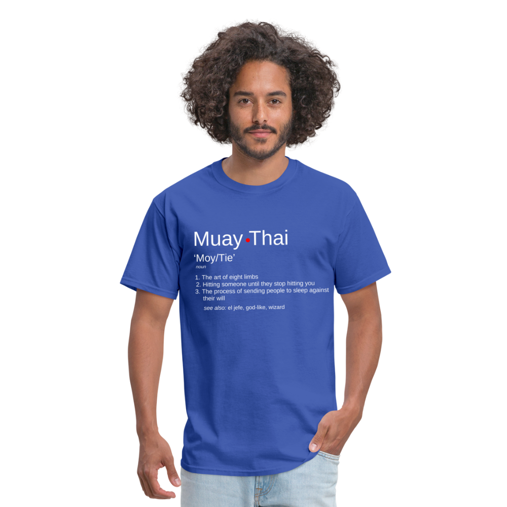 Muay Thai Definition Unisex T-Shirt - royal blue