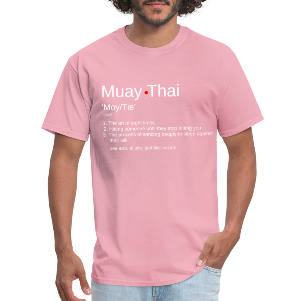 Muay Thai Definition Unisex T-Shirt - pink