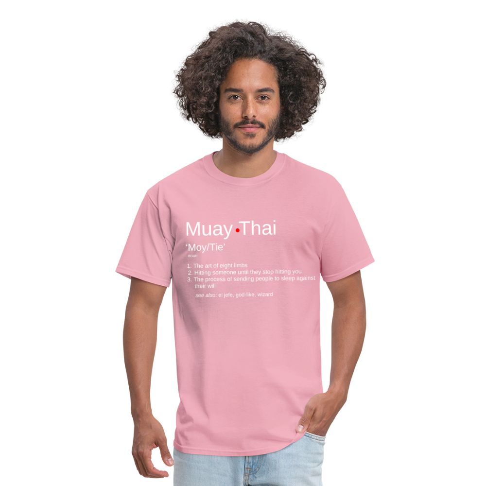 Muay Thai Definition Unisex T-Shirt - pink