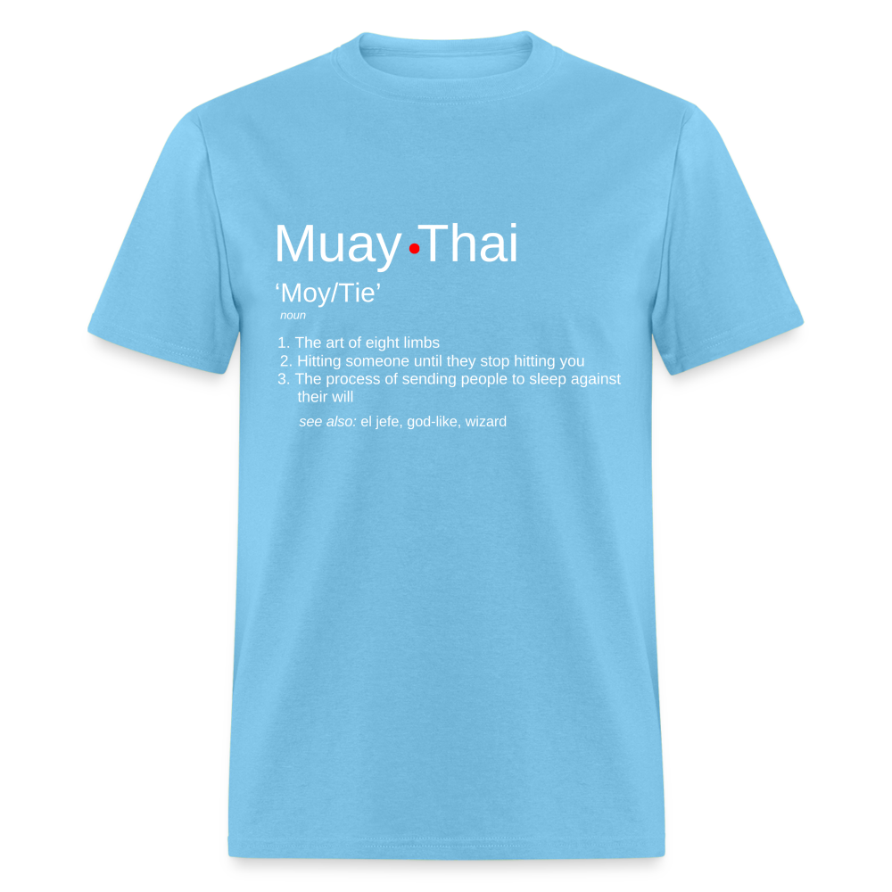 Muay Thai Definition Unisex T-Shirt - aquatic blue