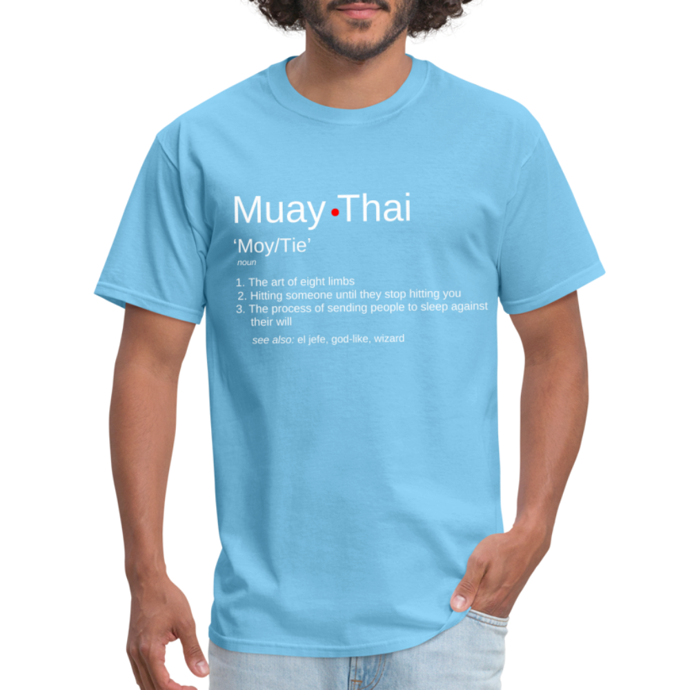 Muay Thai Definition Unisex T-Shirt - aquatic blue