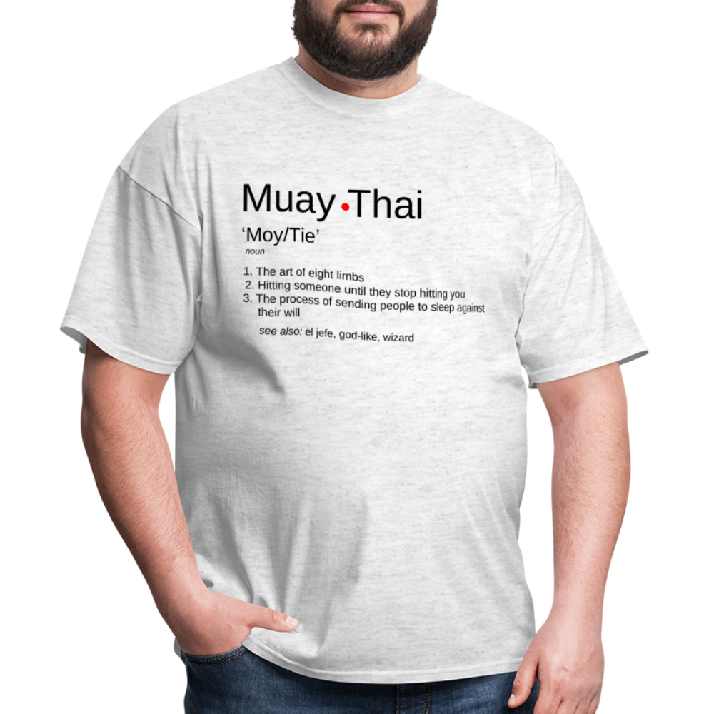 Muay Thai Definition Unisex T-Shirt - light heather gray