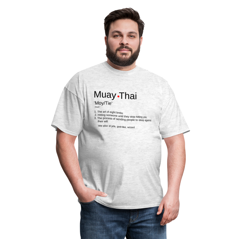 Muay Thai Definition Unisex T-Shirt - light heather gray
