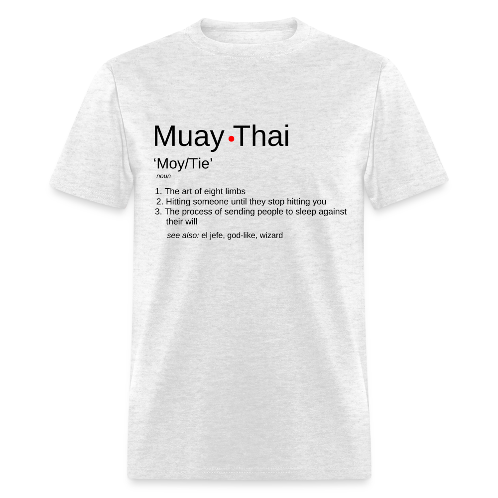 Muay Thai Definition Unisex T-Shirt - light heather gray