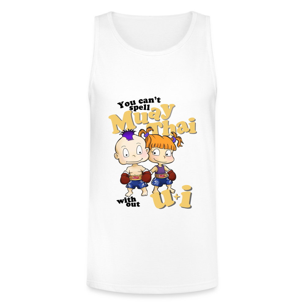 Muay Thai Unisex Tank - white