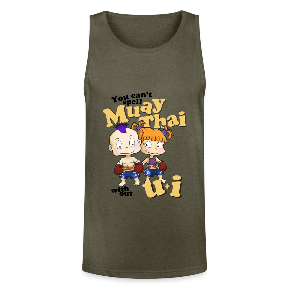 Muay Thai Unisex Tank - heather olive