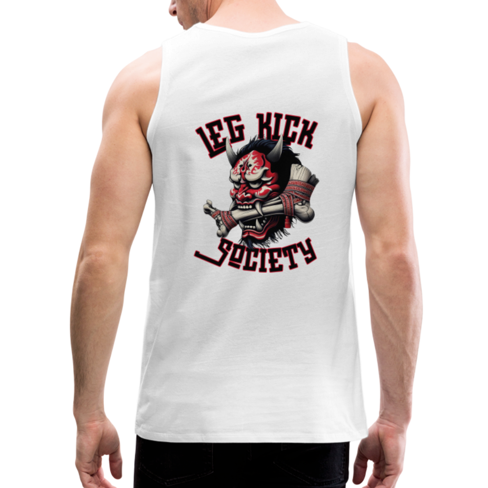 Leg Kick Society Tank - white