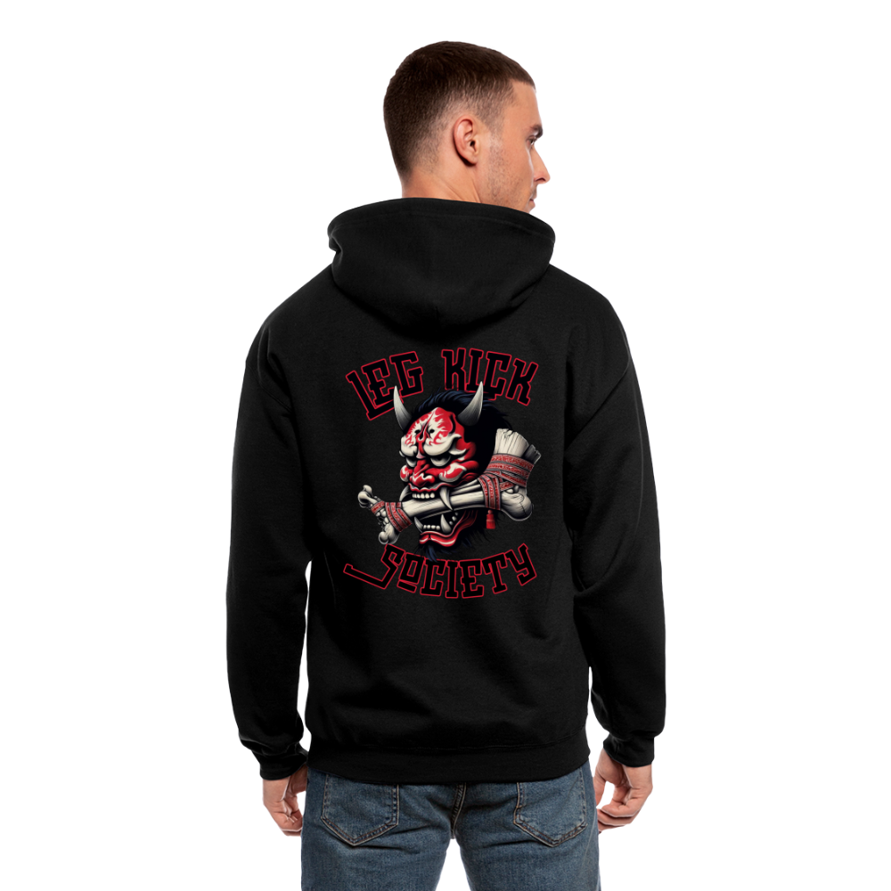 Leg Kick Society  Zip Hoodie - black