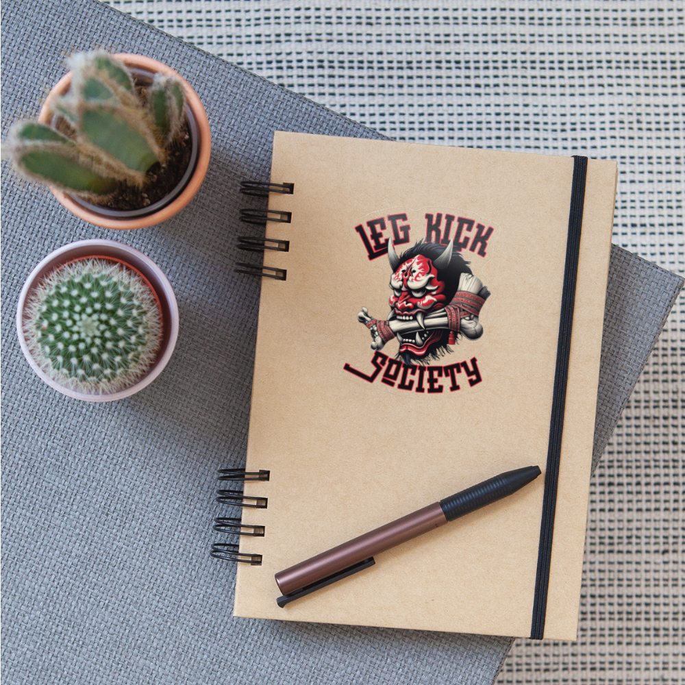 Leg Kick Society Sticker - transparent glossy