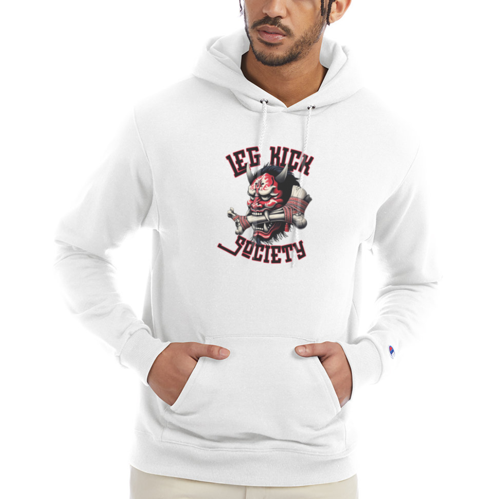 Leg Kick Society Champion Hoodie - white