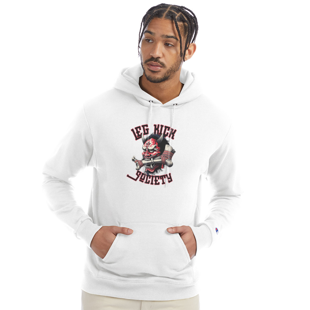 Leg Kick Society Champion Hoodie - white